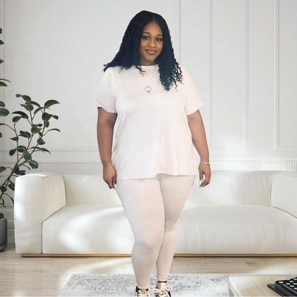Women's Cream Legg Set - Picture 1 of 2